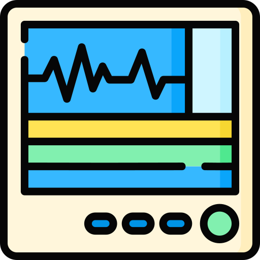 monitor de electrocardiograma Special Lineal color icono