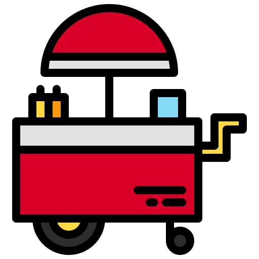 Food truck xnimrodx Lineal Color icon