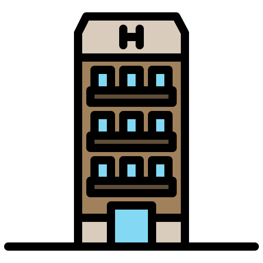 Hotel xnimrodx Lineal Color icon