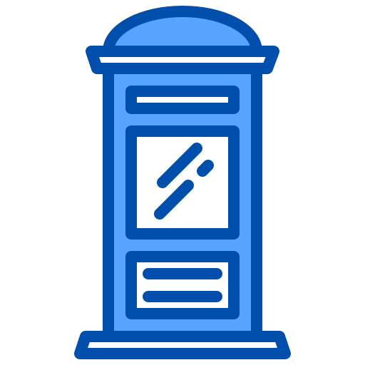 公衆電話ボックス xnimrodx Blue icon