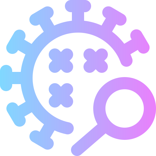 Coronavirus Super Basic Rounded Gradient icon