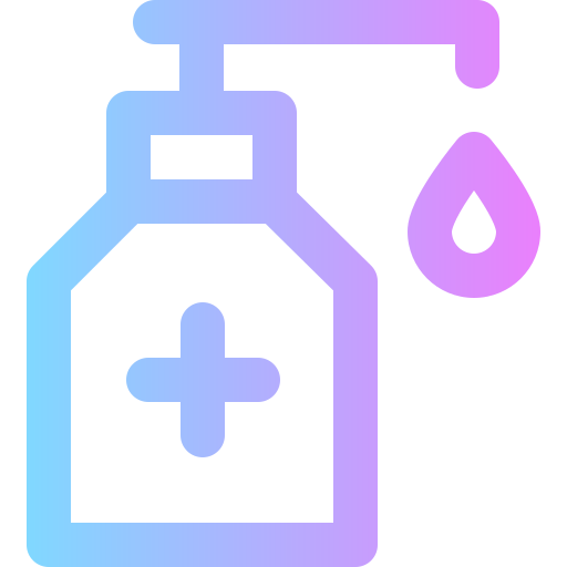 Hand sanitizer Super Basic Rounded Gradient icon
