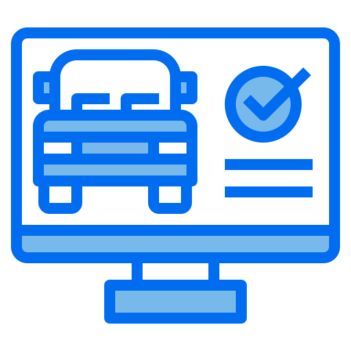 auto controleren Payungkead Blue icoon