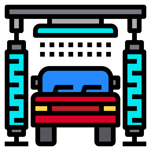 Car wash Payungkead Lineal Color icon