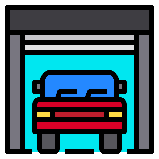 Garage Payungkead Lineal Color icon