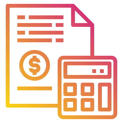 Accounting Payungkead Gradient icon