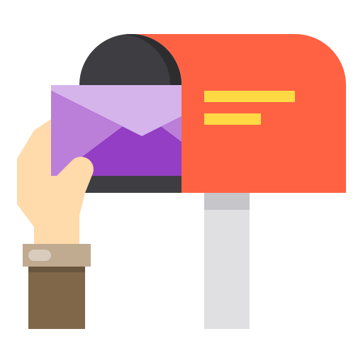 Mailbox Payungkead Flat icon