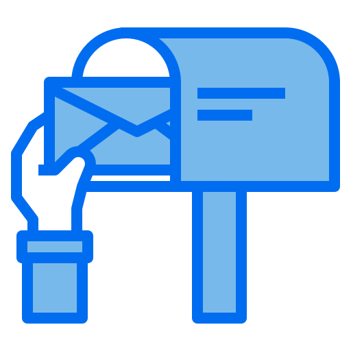 Mailbox Payungkead Blue icon
