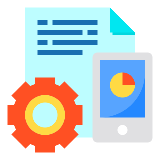 mobile analytics Payungkead Flat icon