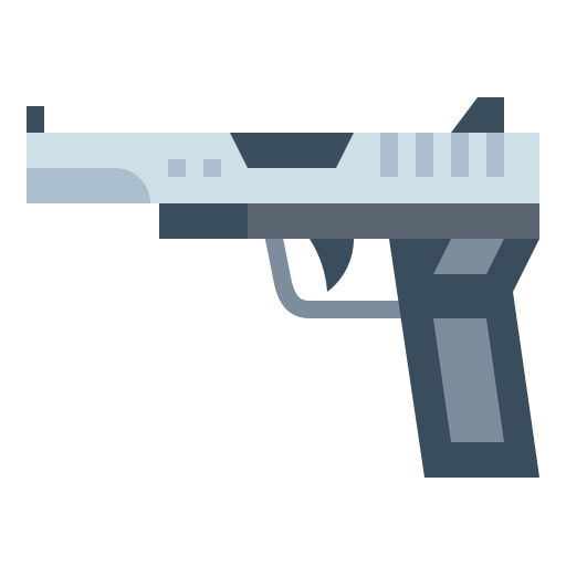 Handgun Smalllikeart Flat icon