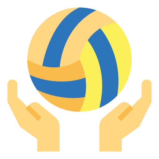 Volleyball Smalllikeart Flat icon