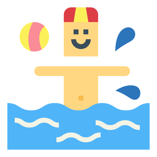 Water polo Smalllikeart Flat icon