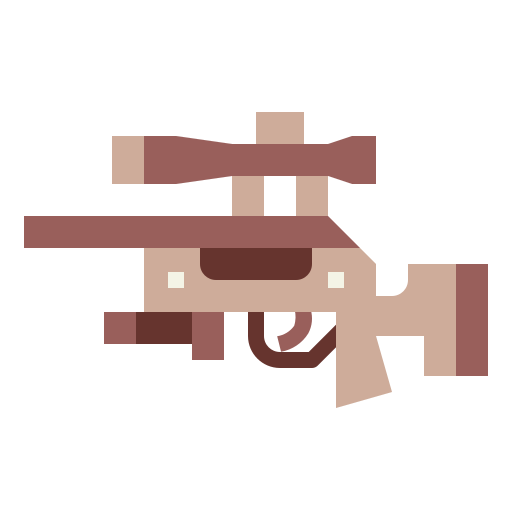 Sniper Smalllikeart Flat icon