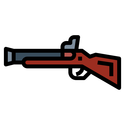 rifle Smalllikeart Lineal Color icono