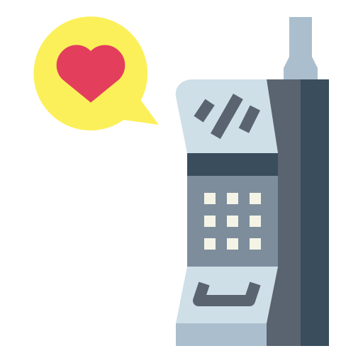 mobiltelefon Smalllikeart Flat icon