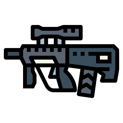 rifle Smalllikeart Lineal Color icono