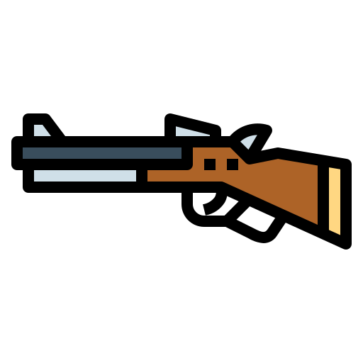 fucile Smalllikeart Lineal Color icona