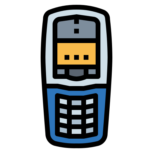 teléfono móvil Smalllikeart Lineal Color icono