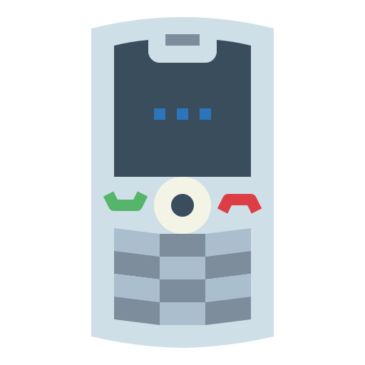 teléfono móvil Smalllikeart Flat icono