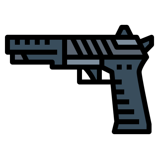 pistola Smalllikeart Lineal Color icono