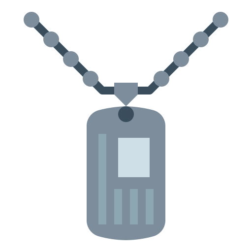 medaglietta dell'esercito Smalllikeart Flat icona