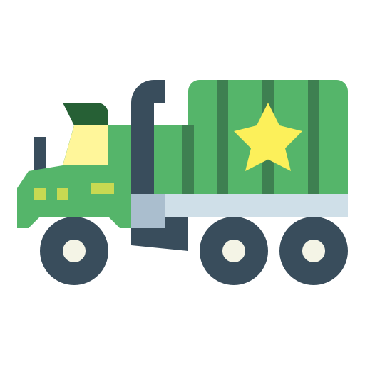 Военный грузовик Smalllikeart Flat иконка