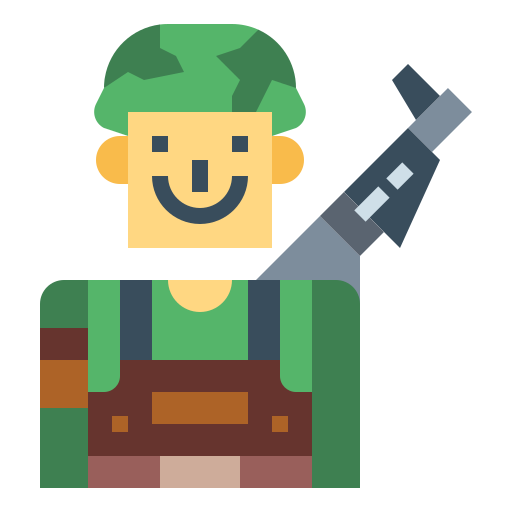 soldado Smalllikeart Flat icono