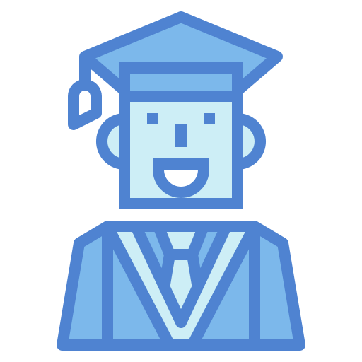 Graduate Generic Blue icon
