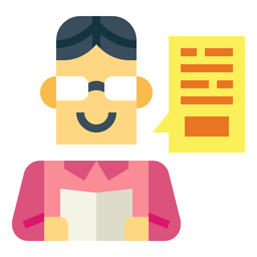 勉強する Smalllikeart Flat icon