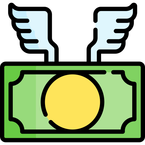 dinero volando Special Lineal color icono
