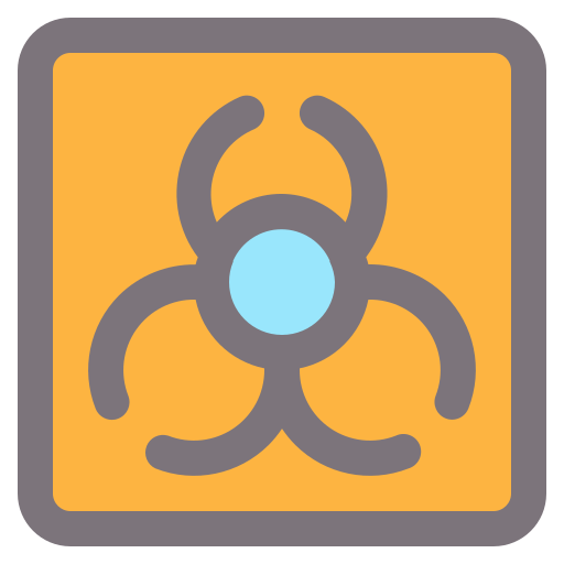 생물학적 위험 Generic Outline Color icon