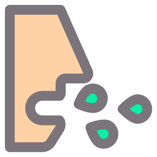기침 Generic Outline Color icon