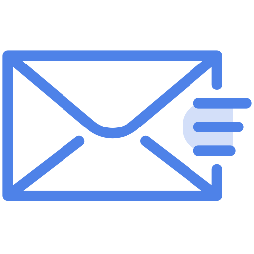 メールを送信する Generic Blue icon