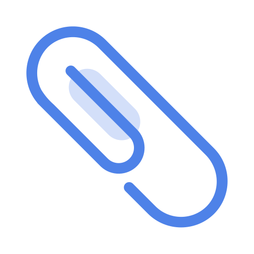 paperclip Generic Blue icoon