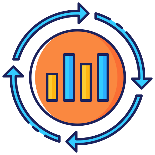 Market analysis Generic Color Omission icon