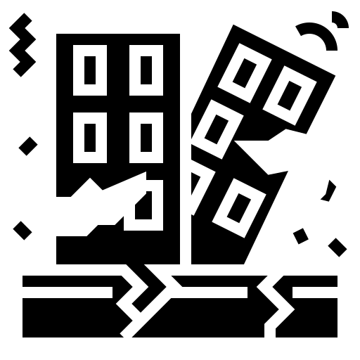 trzęsienie ziemi Generic Glyph ikona