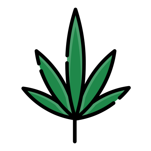 cannabis Generic Outline Color icon