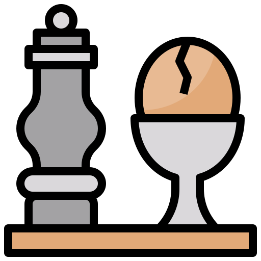 Boiled egg Surang Lineal Color icon