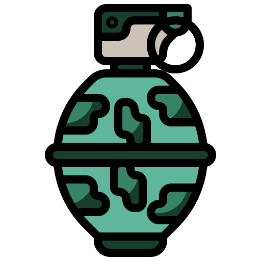 grenade Surang Lineal Color Ícone