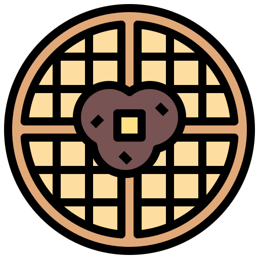 Waffle Surang Lineal Color icon