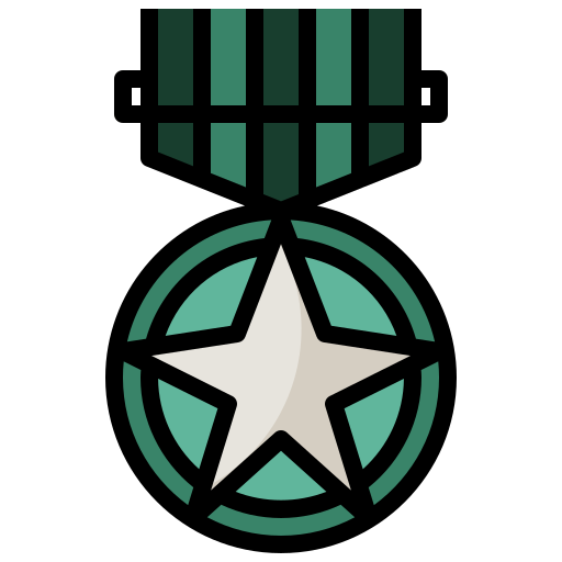 medal Surang Lineal Color ikona