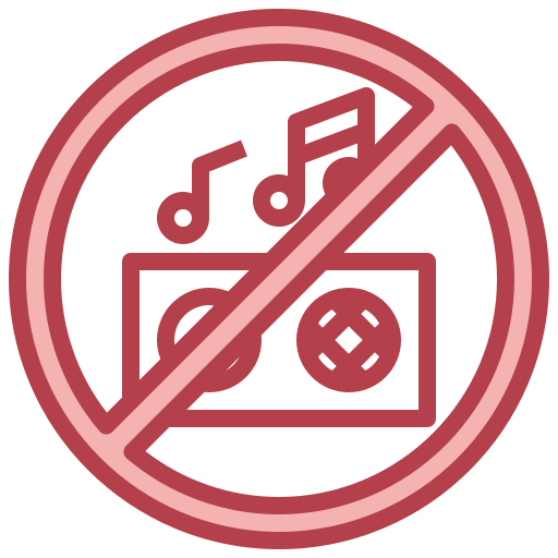 No music Surang Red icon