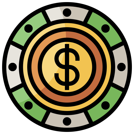 ficha de casino Surang Lineal Color icono