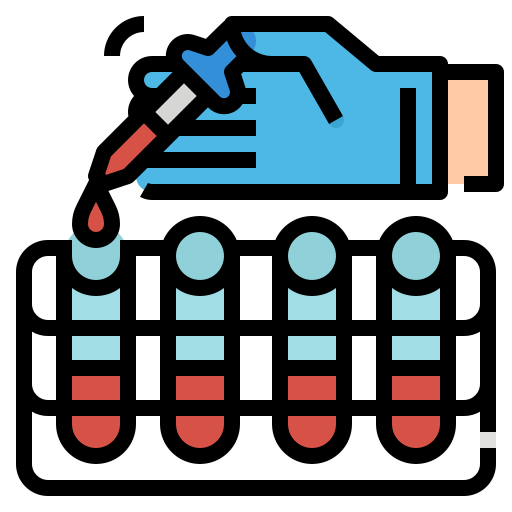 Blood test Aphiradee (monkik) Lineal Color icon