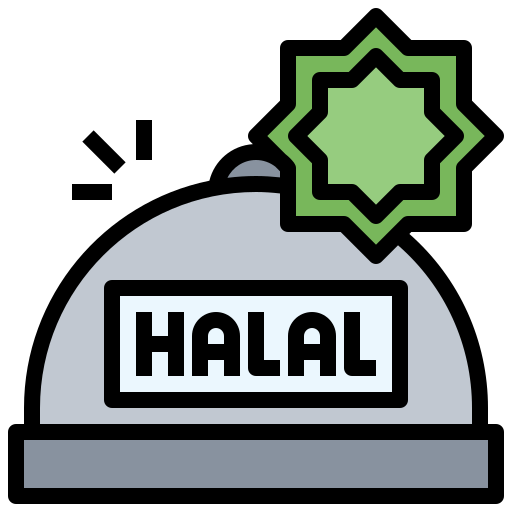 halal Surang Lineal Color icoon