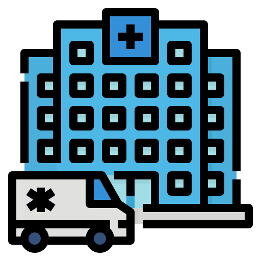 Больница Aphiradee (monkik) Lineal Color иконка