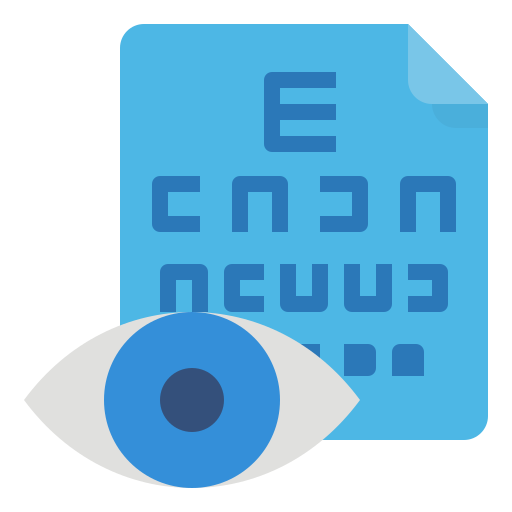 Eye exam Aphiradee (monkik) Flat icon