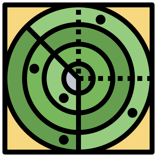 Radar Surang Lineal Color icon