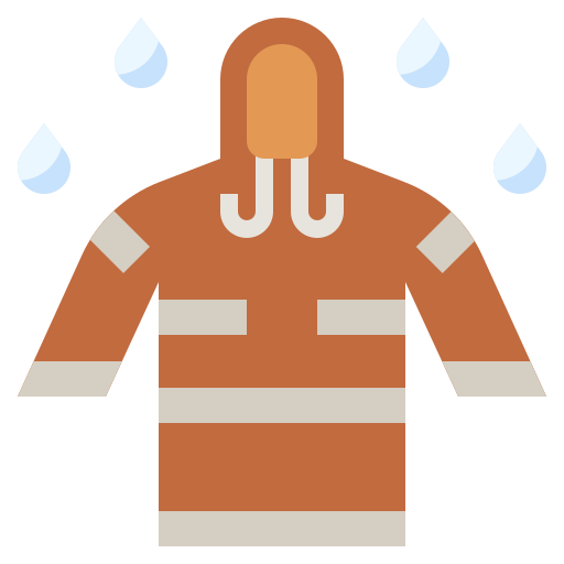 Raincoat Surang Flat icon