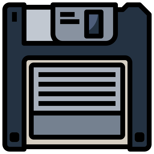 diskette Surang Lineal Color icon